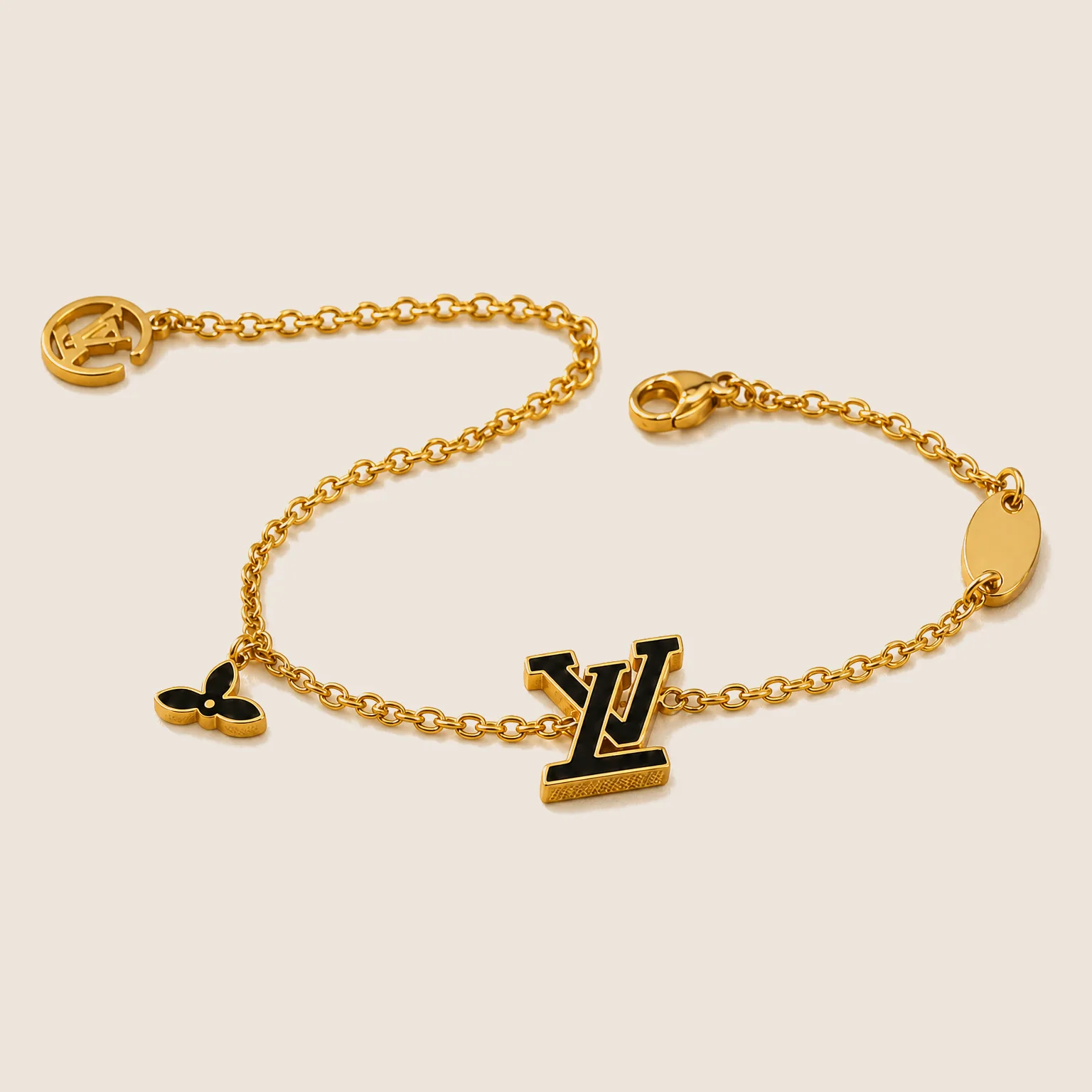 Браслет LV — Чорний