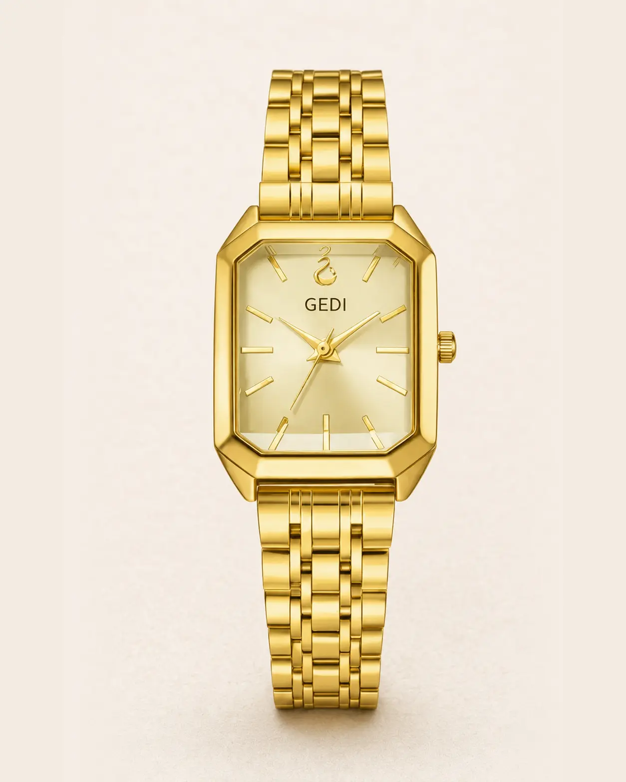 Годинник GEDI Premium — Золото / шампань